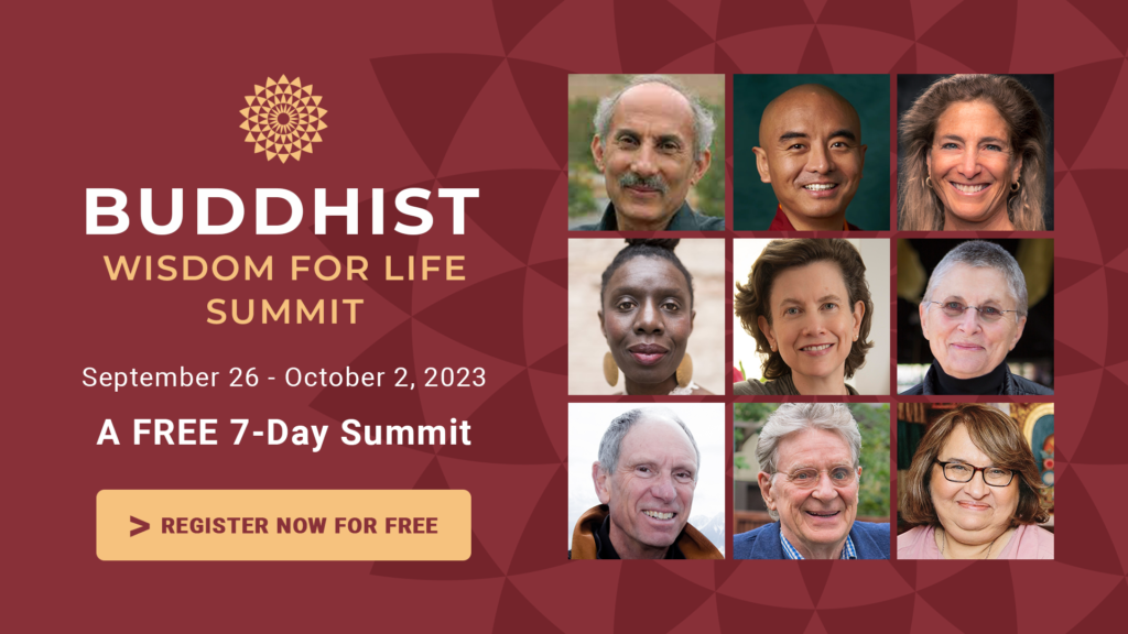 Buddhist Wisdom for Life Summit online for FREE from September 26th to October 2nd
