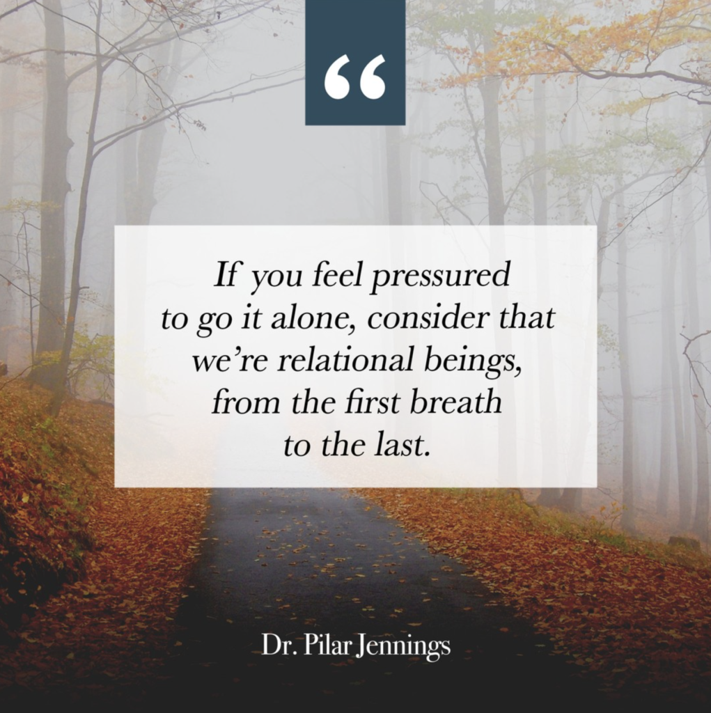 If You Feel Pressured to Go It Alone...